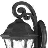 Matte Black Tapered Hanging Lantern Wall Light