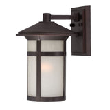 Antique Bronze Round White Glass Wall Light