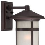 Antique Bronze Round White Glass Wall Light