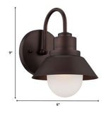 Bronze Lamp Shade Wall Light