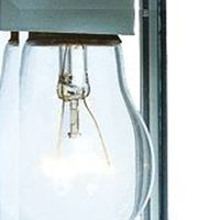 White Hanging Glass Lantern Wall Light