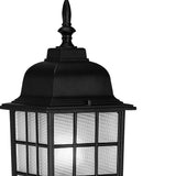 Matte Black Window Pane Lantern Wall Sconce