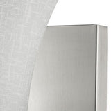Silver Wall Light with Tapered Glass Shade