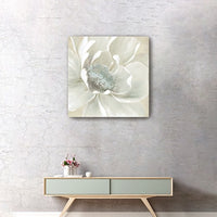 20" Soft Winter Flower Canvas Wall Art