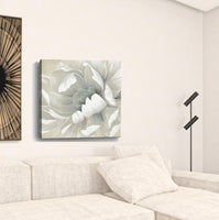 20" Soft Winter Flower in Bloom Canvas Wall Art