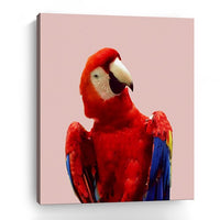 20" Vibrant and Vivid Bird Canvas Wall Art