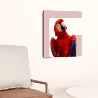 20" Vibrant and Vivid Bird Canvas Wall Art