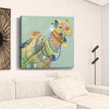 20" Moroccan Inspired Camel Canvas Wall Art