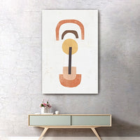 24" Abstract Shapes in Balance Canvas Wall Art