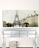 24" Parisian Rainy Day Canvas Wall Art