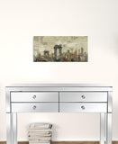 24" Vintage Inspired NYC city skyline Canvas Wall Art