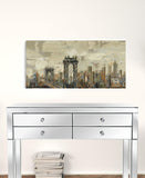 24" Vintage Inspired NYC city skyline Canvas Wall Art