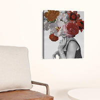 20" Modern and Glamorous Garden Party Canvas Wall Art