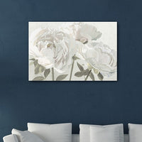 24" Neutral Flowers in Bloom Canvas Wall Art