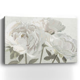 24" Neutral Flowers in Bloom Canvas Wall Art