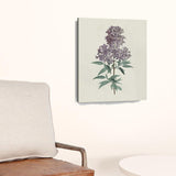 20" Singular Purple Blossom Branch Canvas Wall Art