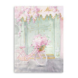 24" Pretty Pastel Pink Paris Canvas Wall Art