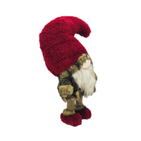 Big Red Fur Hat Rugged Gnome