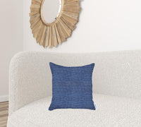 Blue Modern Textured Throw Pillow