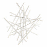 Silver Rod Abstract Wall Decor
