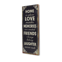 Vintage Home is Where Love Resides Wall Art