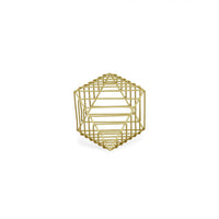 Petite Gold Metal Decorative Sculpture