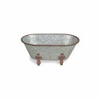 Jumbo Hammered Metal Bathtub Sculpture