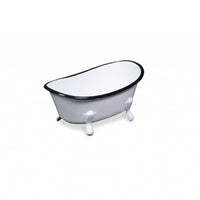 Petite White Bathtub Decorative Sculpture