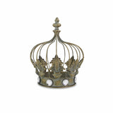 Vintage Look Bronze Crown Jewel Sculpture
