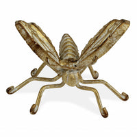 Gold Cast Iron Butterfly Decorative Sculpture