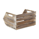 Distressed Gray Wooden Storage Box