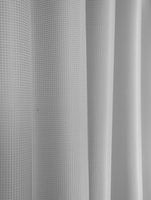 Luxurious Silver Waffle Weave Shower Curtain