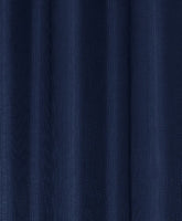 Luxurious Navy Waffle Weave Shower Curtain