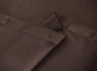 Luxurious Brown Waffle Weave Shower Curtain