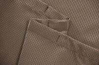 Luxurious Mocha Waffle Weave Shower Curtain