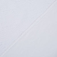 White Floral Puckered Shower Curtain