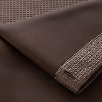 Brown Modern Grid Shower Curtain and Liner Set