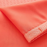 Coral Sheer and Grid Shower Curtain and Liner Set