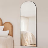 Arched Gold Standing Mirror