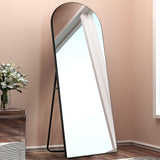Arched Gold Standing Mirror