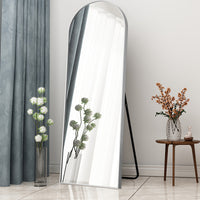 Arched Gold Standing Mirror