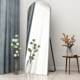 Arched Gold Standing Mirror