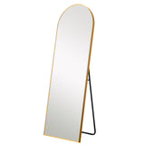 Gold Arched Full-length Standing Mirror