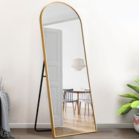Gold Arched Full-length Standing Mirror