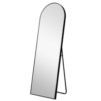 Black Arched Standing Mirror