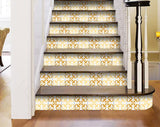 4" X 4" Golden Yellow Retro Peel And Stick Removable Tiles
