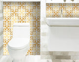 5" X 5" Golden Yellow Retro Peel And Stick Removable Tiles