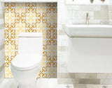 6" X 6" Golden Yellow Retro Peel And Stick Removable Tiles