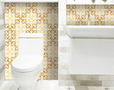 7" X 7" Golden Yellow Retro Peel And Stick Removable Tiles