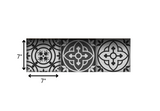 7" X 7" Gray and White Multi  Peel and Stick Removable Tiles